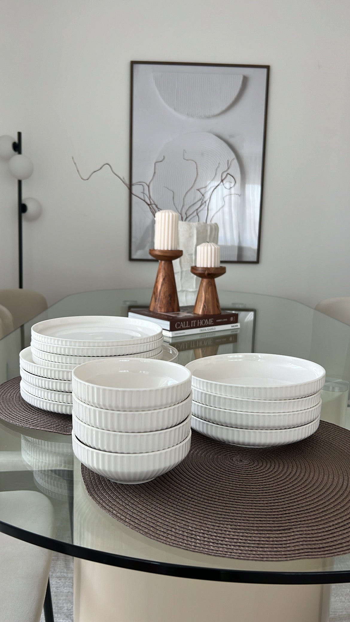 Mimoza Teller-Set