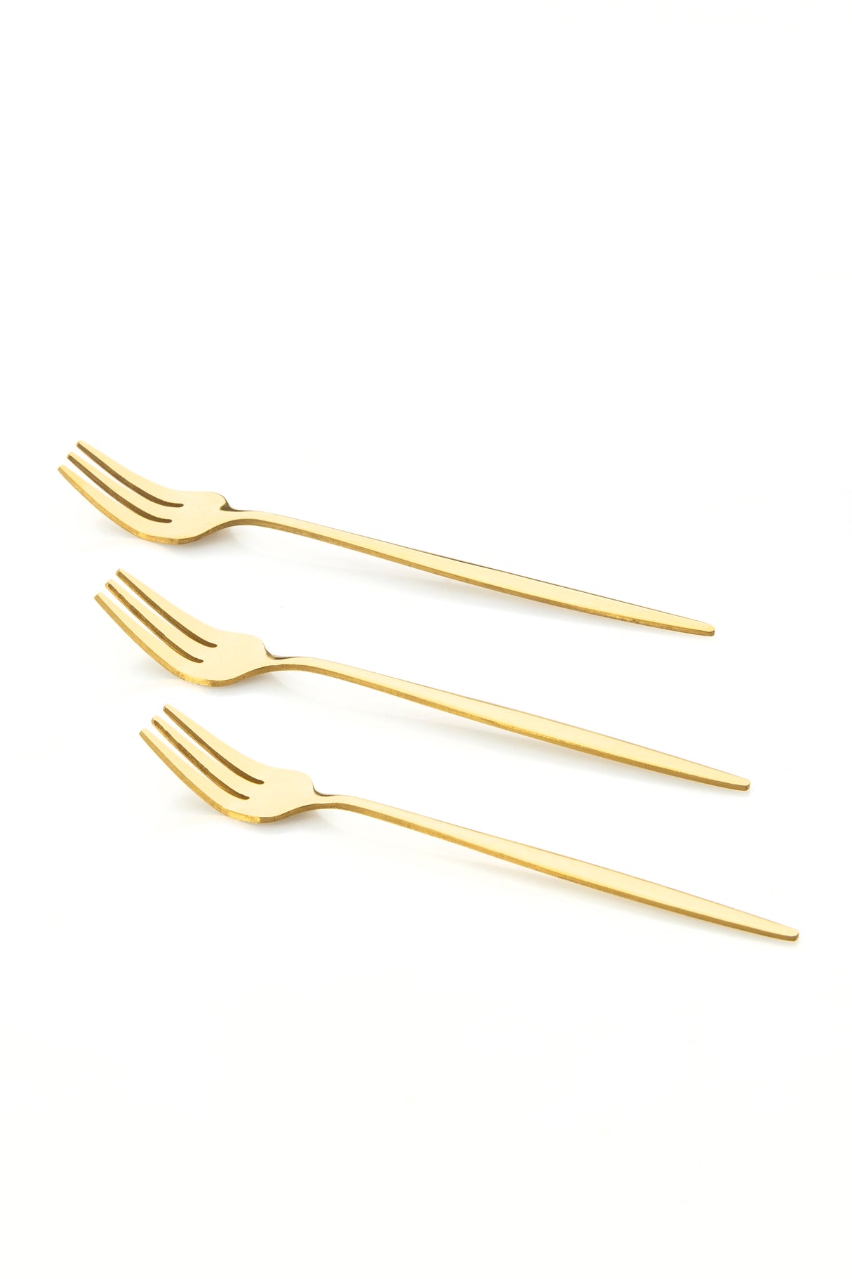 Gold Mini Gabel 6er Set