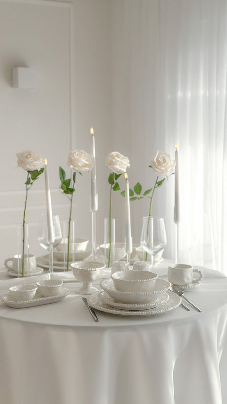 Pearly White Geschirrset 26-Teilig