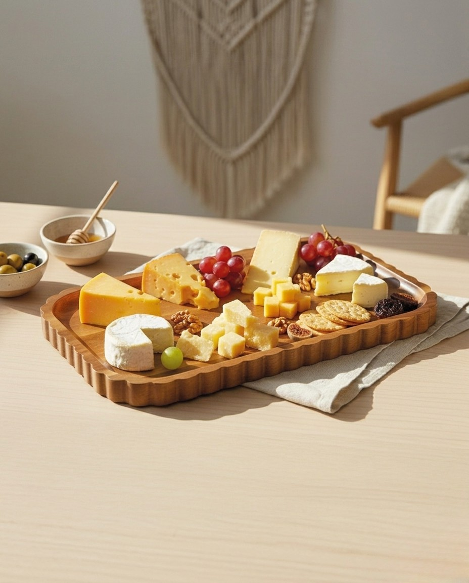 Akazienholz Servierplatte Flori