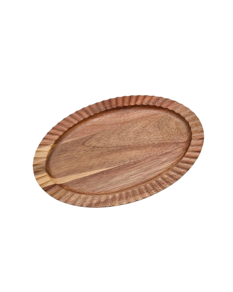 Akazienholz Oval Teller 27cm