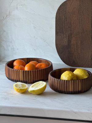 Akazienholz Stripe Bowl