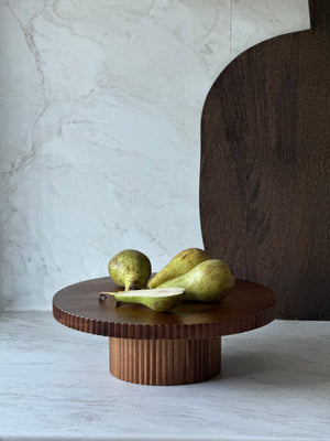 Akazienholz Tortenplatte Stripe