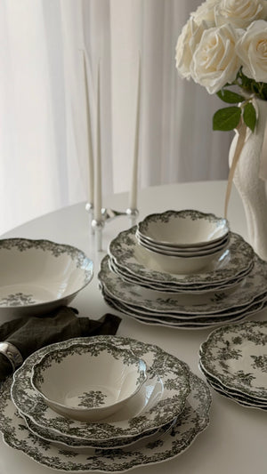 Vintage Green Teller - Set 25-Teilig
