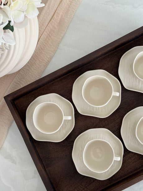 Cermico Beige Mokka-Set