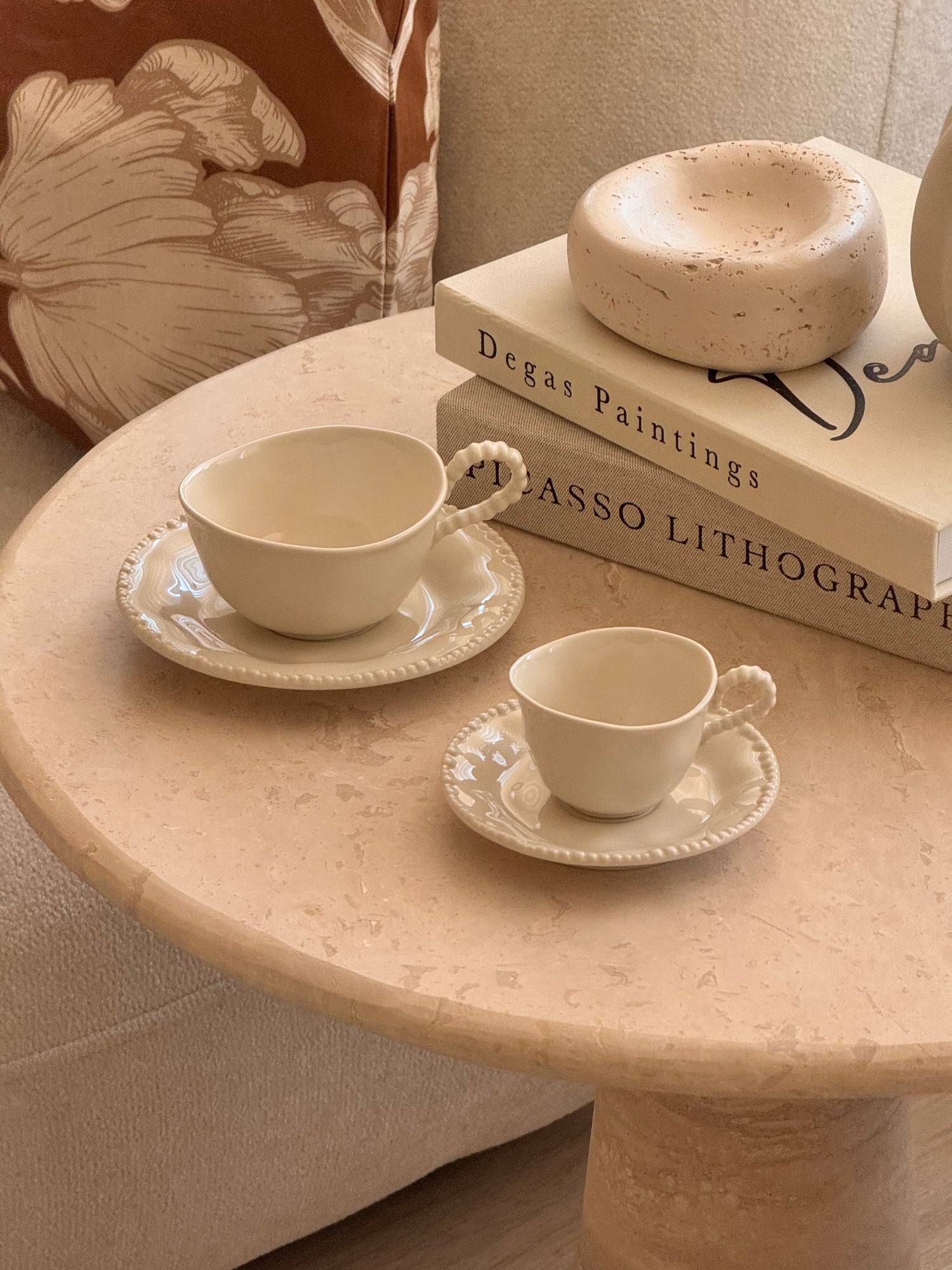 Pearl Beige Mokkatassen Set – Eka Store
