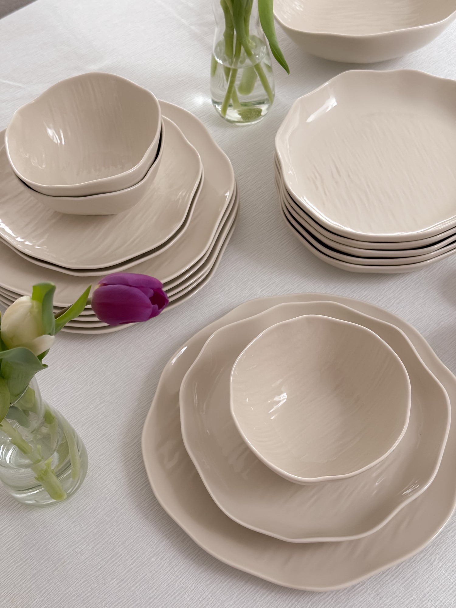 Cermico Beige Geschirr Set 27-teilig – Eka Store