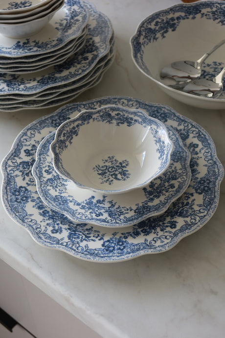Vintage Blue Teller - Set 25-Teilig