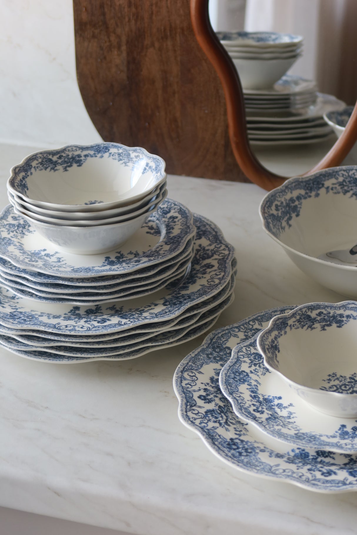 Vintage Blue Teller - Set 25-Teilig