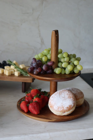 Akazienholz Etagere 25×27cm