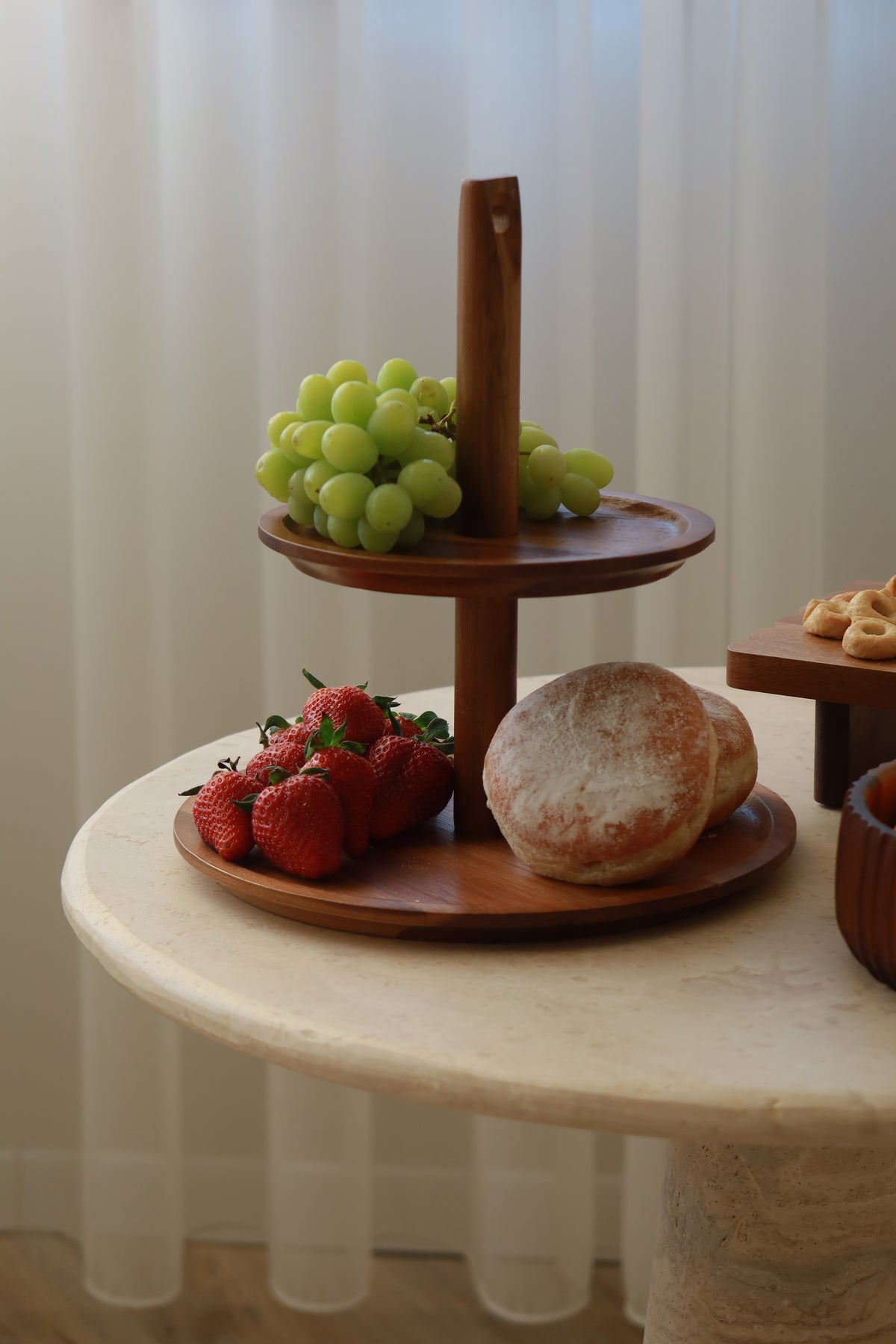 Akazienholz Etagere 25×27cm