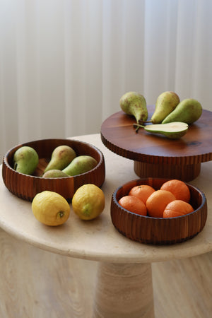 Akazienholz Stripe Bowl