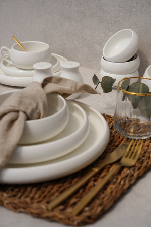 Belicia Geschirr-Set Weiß 27-teilig