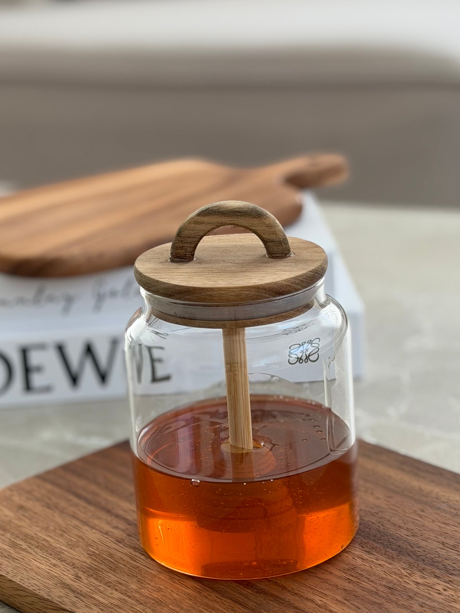 Akazie Honigglas Round – Eka Store