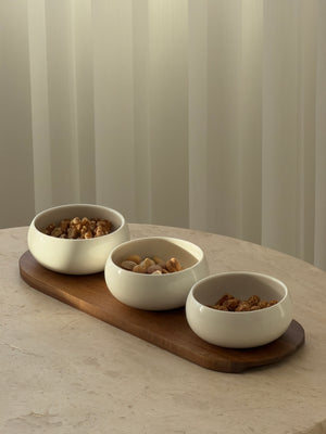 Belicia Akazie Snack Platte 4-Teilig