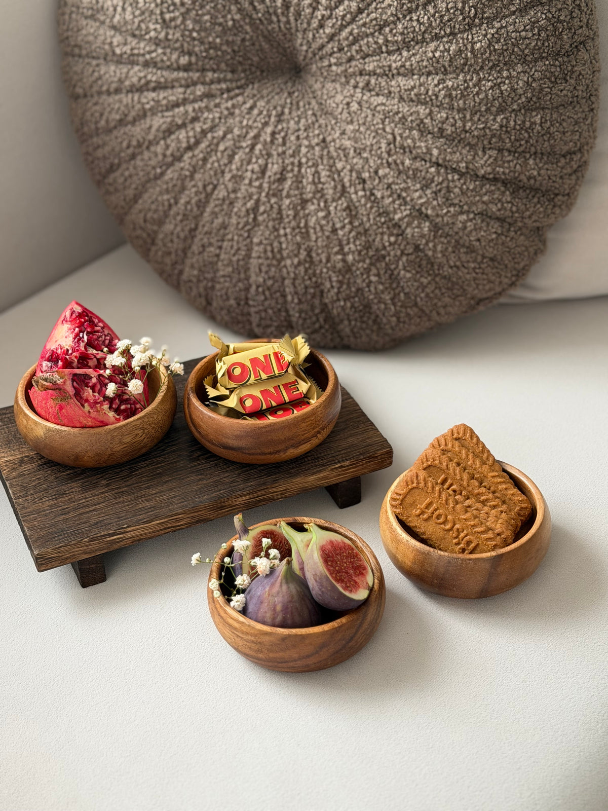 Akazien Snackbowl 4er Set